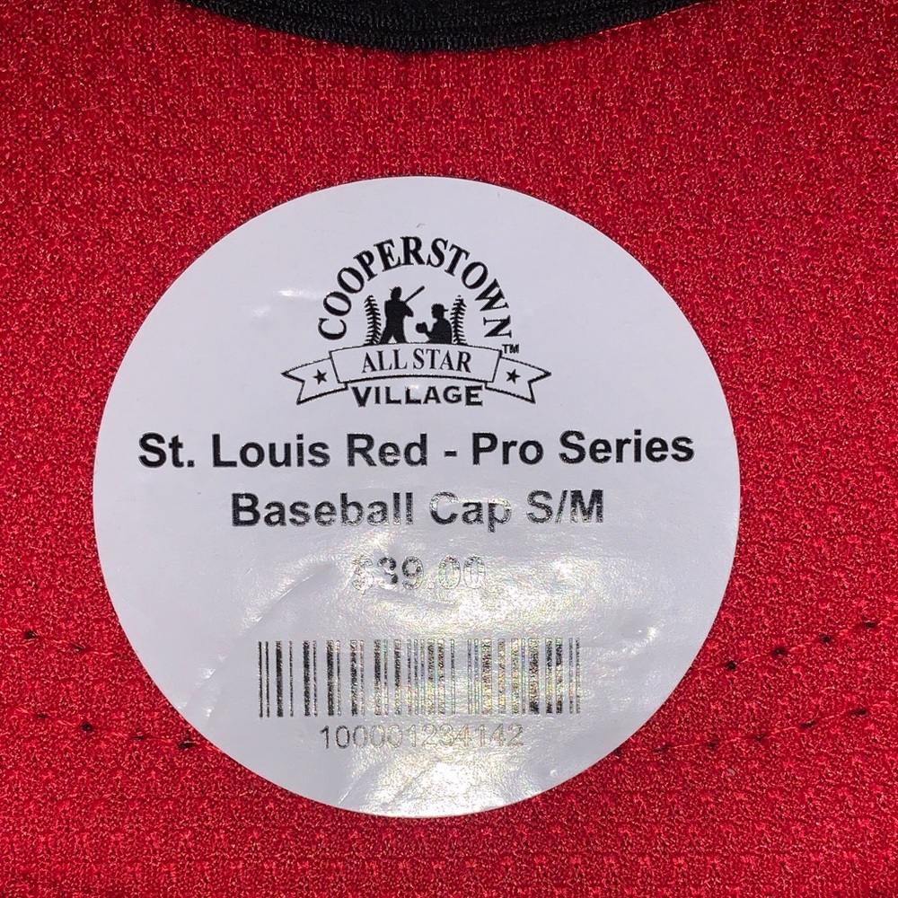 🆕- Cooperstown All Star Village Red Baseball Cap - Picture 2 of 11